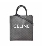 セリーヌ CELINE トリオンフ ミディアム バーティカル カバ トートバッグ ショルダーバッグ 2way 茶 ブラウン ☆AA★