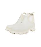 プラダ PRADA サイドゴアブーツ ショートブーツ 36 白 ホワイト ☆AA★