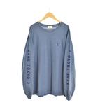 ソフネット SOPHNET. Tシャツ カットソー 長袖 ロンT プリント L 青 ブルー