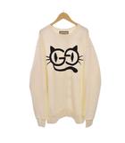 グッチ GUCCI キャット ネコ スウェット トレーナー M 白 ホワイト 617964 XJDL7 ☆AA★