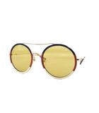 グッチ GUCCI サングラス ラウンド アイウェア 56□22-140 茶 ブラウン GG0061S ☆AA★