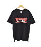 シュプリーム SUPREME スラッシャー Thrasher 21AW Skyline Tee スカイライン Tシャツ 半袖 プリント M 黒 ブラック