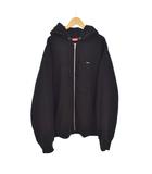 シュプリーム SUPREME 17AW Small Box Zip Up Sweatshirt スモールボックスロゴ ジップアップ スウェットシャツ パーカー フーディー L 黒 ブラック