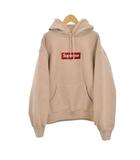 24FW Box Logo Hooded Sweatshirt ボックスロゴ フーデッドスウェットシャツ パーカー フーディー M ベージュ
