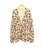 ドリスヴァンノッテン DRIES VAN NOTEN 22AW ウールカシミヤ レオパード柄 ニット カーディガン M アイボリー ☆AA★