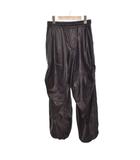 ディーゼル DIESEL P-MARTY-LTHF フェイクレザー ルーズフィット カーゴパンツ 36 黒 ブラック 0CHAJ ☆AA★