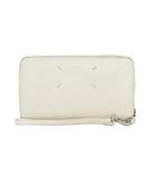 メゾンマルジェラ Maison Margiela 18AW 長財布 ロングウォレット ラウンドファスナー レザー 白 ホワイト S56UI0113 ☆AA★
