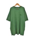 シュプリーム SUPREME 25FW supreme Washed S/S Top Tシャツ 半袖 ロゴ刺繡 XL 緑 グリーン