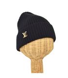 ビーニー LV スパーク ニット帽 帽子 黒 ブラック M77877 ☆AA★