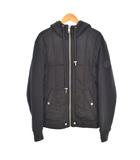 ディーゼル DIESEL 切替 パーカー フーディー ジップアップ XS 黒 ブラック