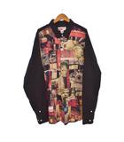 コムデギャルソンシャツ COMME des GARCONS SHIRT シュプリーム Supreme 18AW Patchwork button up shirt パッチワーク シャツ 長袖 X 黒 ブラック S2FW18