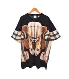 バーバリー BURBERRY トーマスベア プリント Tシャツ 半袖 M 黒 ブラック 8049568
