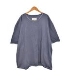 22SS USED加工 カットオフ加工 Tシャツ カットソー 半袖 M 青 ブルー S50GC0668