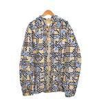 バーバリー BURBERRY VINTAGE CHECK LOGO-PRINT HOODIE ヴィンテージチェック ロゴプリント ナイロン ジップアップ パーカー ジャケット M ベージュ 8038770 ☆AA★
