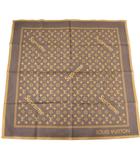 ルイヴィトン LOUIS VUITTON シュプリーム Supreme Monogram Bandana モノグラム バンダナ スカーフ 茶 ブラウン