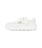 プラダ PRADA トライアングルロゴ レザー スニーカー 8 白 ホワイト 2EG452