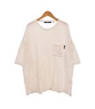 Tシャツ カットソー 半袖 ポケット L 白 ホワイト