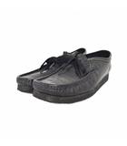 ワコマリア WACKO MARIA クラークス Clarks クロコダイル エンボス ワラビー シューズ 27cm 黒 ブラック 61616571
