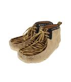 クラークス clarks × ATMOS アトモス Wallabee Gen Maple Tiger ワラビー 虎柄 座標プリント ファー 茶 ブラウン ベージュ 27.5cm