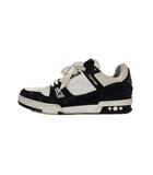 ルイヴィトン LOUIS VUITTON LV Trainer LV トレイナー ローカットスニーカー ロゴ モノグラム 9 白 ホワイト 黒 ブラック MS 0223 ☆AA★