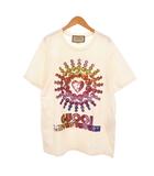 グッチ GUCCI 22SS LOVE PARADE ラブパレード スパンコール Tシャツ 半袖 S 白 ホワイト 615044 XJEN4