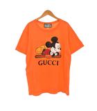グッチ GUCCI Disney ディズニー ミッキー プリント Tシャツ 半袖 M オレンジ 492347 XJB7W