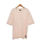 Tシャツ 半袖 ロゴ XXL 薄ピンク FY0936