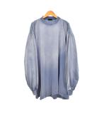 バックロゴ ヴィンテージ加工 Tシャツ 長袖 カットソー ロンT 2 青 ブルー 772208 TPVU4