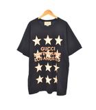 グッチ GUCCI LOVE PARADE LOS ANGELES ラブパレード スター Tシャツ 半袖 M 黒 ブラック 615044 XJEQI