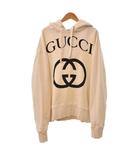 グッチ GUCCI インターロッキングG フロントロゴ プリント パーカー フーディー XS アイボリー 475374 X3Q25