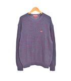 シュプリーム SUPREME 21FW Small Box Logo Rib Knit Sweater スモールボックスロゴ リブ ニット セーター 長袖 S 紫 パープル