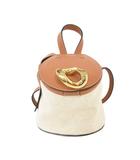 ジェイダブリューアンダーソン JWアンダーソン J.W.ANDERSON Lid Bucket Bag ショルダーバッグ バケツバッグ 茶 ブラウン