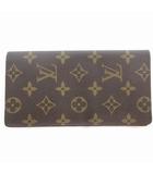 ルイヴィトン LOUIS VUITTON ポルトカルトクレディ 長財布 二つ折り モノグラム 茶 ブラウン M60825 /OU
