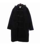 シップス SHIPS any 美品 PURE WOOL MELTONダッフルコート メルトン ロング フード付き 長袖 714-44-0002 M 紺 ネイビー