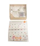  赤ちゃんの城 ベビーマグ お食事エプロン セット 防水加工 日本製 白 ホワイト