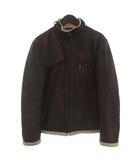 バーバリーブラックレーベル BURBERRY BLACK LABEL 美品 ジャケット ブルゾン スタンドカラー 長袖 ボア エコスエード 合成皮革 M 茶 ブラウン