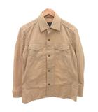 バーバリー ロンドン BURBERRY LONDON シャツジャケット M ベージュ ストレッチ /FF ■GY14