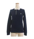 ラルフローレン RALPH LAUREN ラガーシャツ シャツ プルオーバー 長袖 ワンポイント 刺繍 M 紺 ネイビー ■GY14