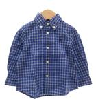 ラルフローレン RALPH LAUREN タグ付き シャツ 80 青 ブルー チェック /FF ■GY14