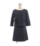 ジルバイジルスチュアート JILL by JILLSTUART タグ付き セットアップ カットソー ミニスカート 七分袖 M グレー