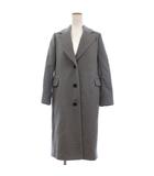 バビロン BABYLONE チェスターコート ロング カシミヤ混 長袖 グレー ■FF