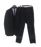  リスペクトネロ RESPECTNERO スーツ セットアップ ブラックフォーマル テーラードジャケット 2B シャドーストライプ スラックス 94Y6 黒 ブラック