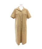 23区 オンワード樫山 シャツワンピース ひざ丈 半袖 46 カーキ /KR ■FF