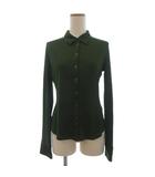Sマックスマーラ 'S Max Mara ブラウス シャツ シルク 無地 M 緑 グリーン