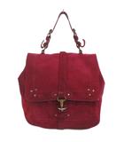 ジェロームドレフュス JEROME DREYFUSS ハンドバッグ フラップ スエード ボルドー