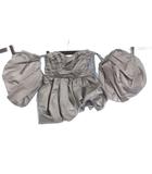 美品 バブルトップ THE BUBBLE TOP メタリック バルーン 半袖 ベアトップ 2 シルバーカラー ■GY14