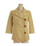 バーバリーブルーレーベル BURBERRY BLUE LABEL ジャケット コットン ベージュ 38