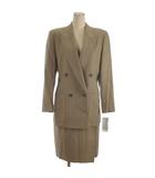 バーバリーズ Burberrys タグ付き セットアップ ジャケット スカート ストライプ ベージュ 9