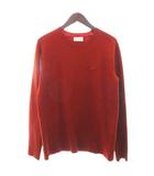 ラコステ LACOSTE ニット セーター 長袖 ワンポイント ロゴ ウール オレンジ FR3