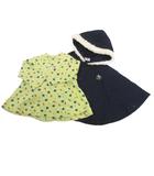 セリーヌ CELINE 2点 セット まとめ ポンチョ 中綿 フード付き カットソー 花柄 90 紺 ネイビー 緑